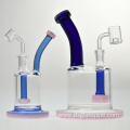 Wholesale Hot Products Green Frosted Glass Smoking Tobacco Water Pipe with showerhead perc